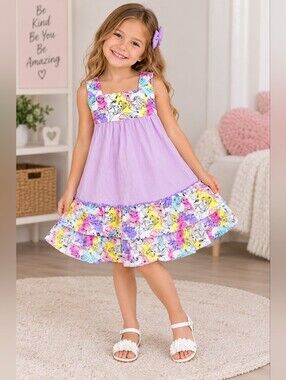Handmade Girls Lavender Princess Sundress Size Medium